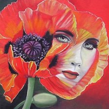 Схема вышивки «Мак»