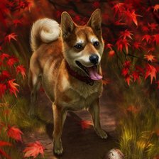 Схема вышивки «Собачка»