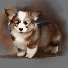 Схема вышивки «Собачка»