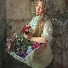 Схема вышивки «Цветочница»