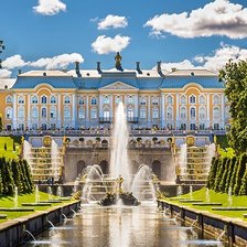 Схема вышивки «Фонтан Петергофа»