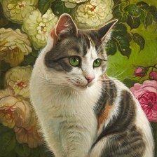 Схема вышивки «mačka»