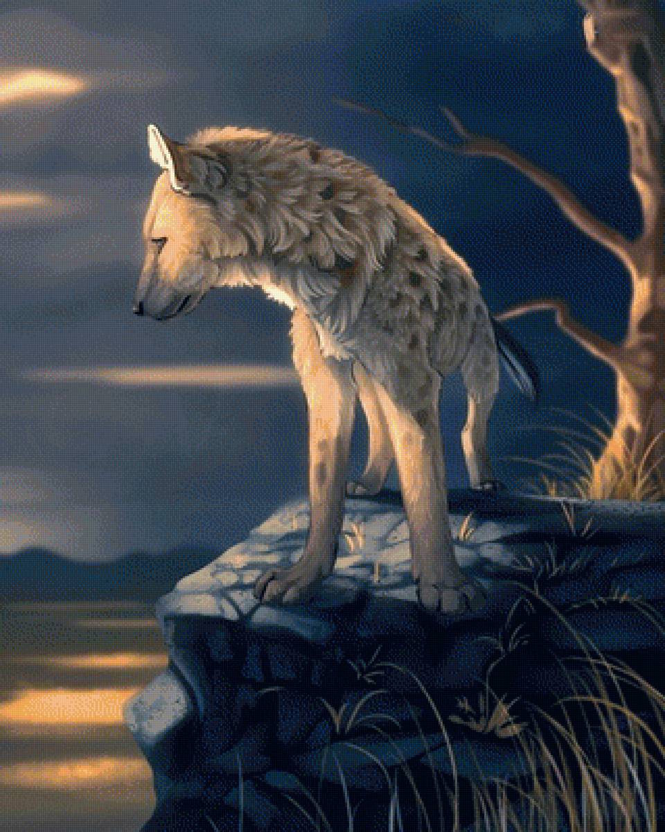 Волк - природа, животные, рисунок, волк - предпросмотр