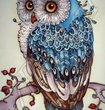 Схема вышивки «сова»