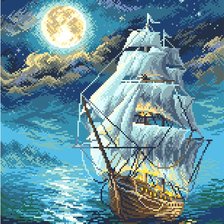 Схема вышивки «корабль2»