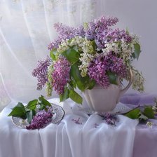 Схема вышивки «Сирень»