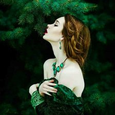 Схема вышивки «Девушка»