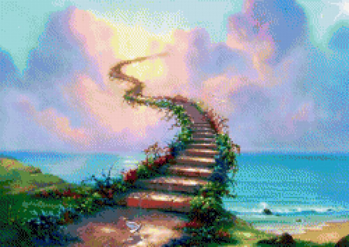 Лестница в небеса - лестница, небо - предпросмотр