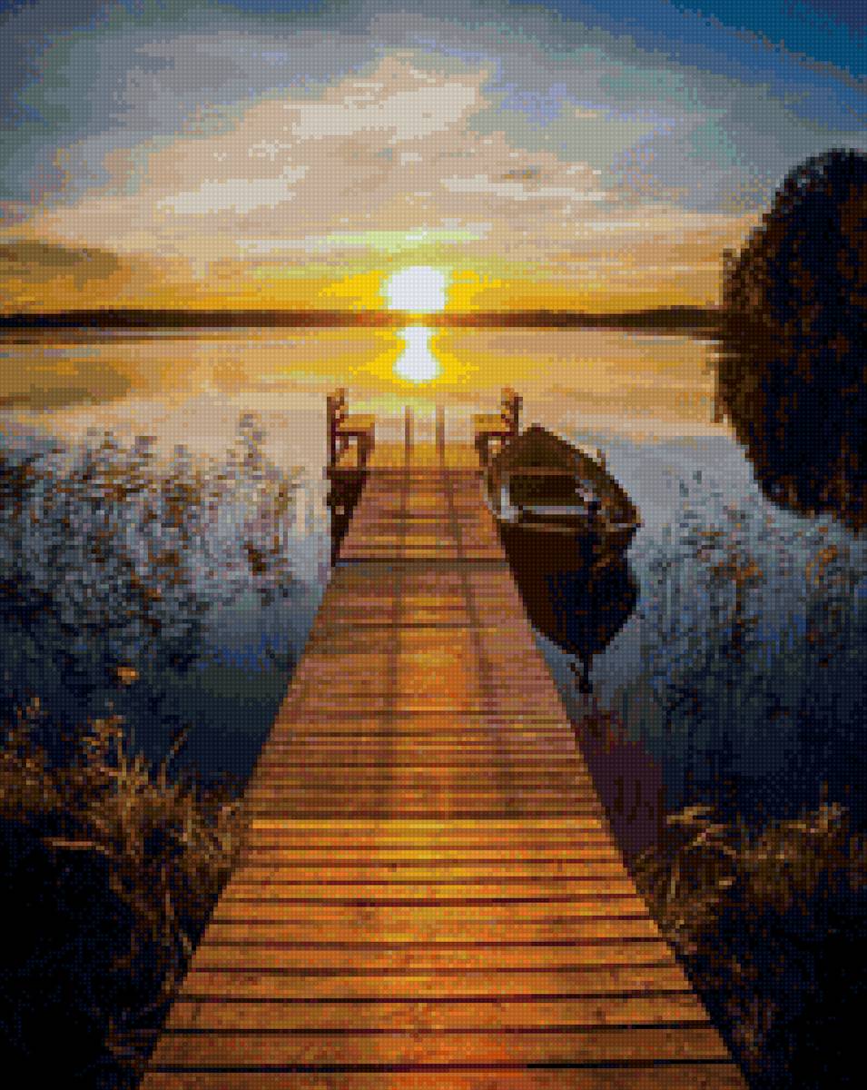 №1903661 - мостик, река, пейзаж - предпросмотр