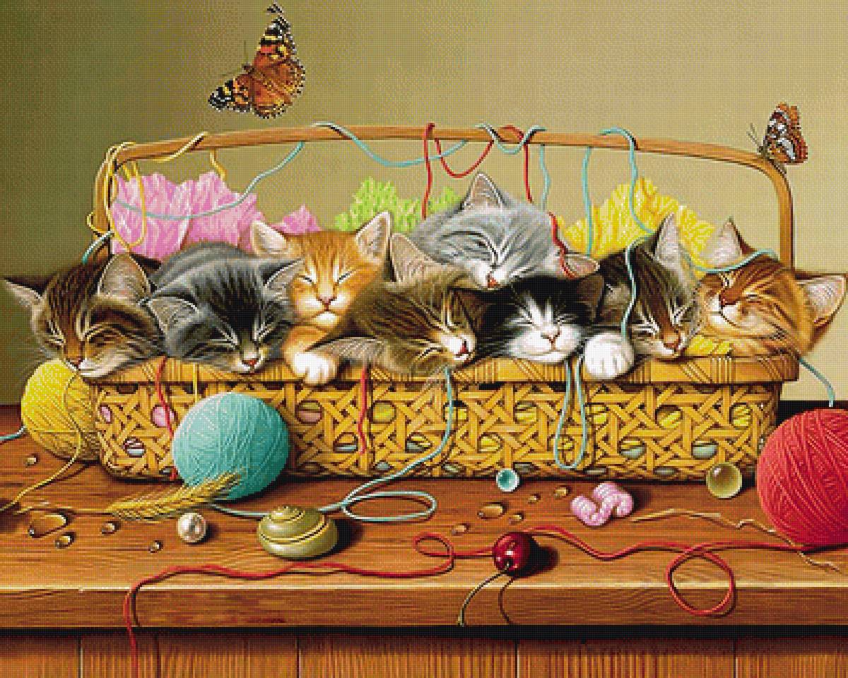 Серия "Коты". - коты, животные - предпросмотр