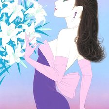 Схема вышивки «Девушка»