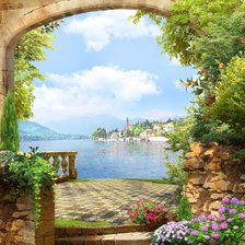 Схема вышивки «У моря»