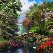 Схема вышивки «Пейзаж»