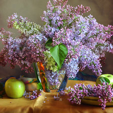 Схема вышивки «Сирень»