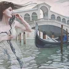 Схема вышивки «Девушка»