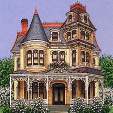 Схема вышивки «domček»