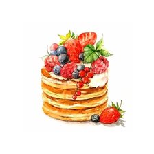 Схема вышивки «Фруктовое пирожное»