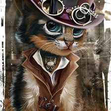 Схема вышивки «Кот»