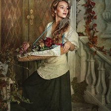 Схема вышивки «Цветочница»