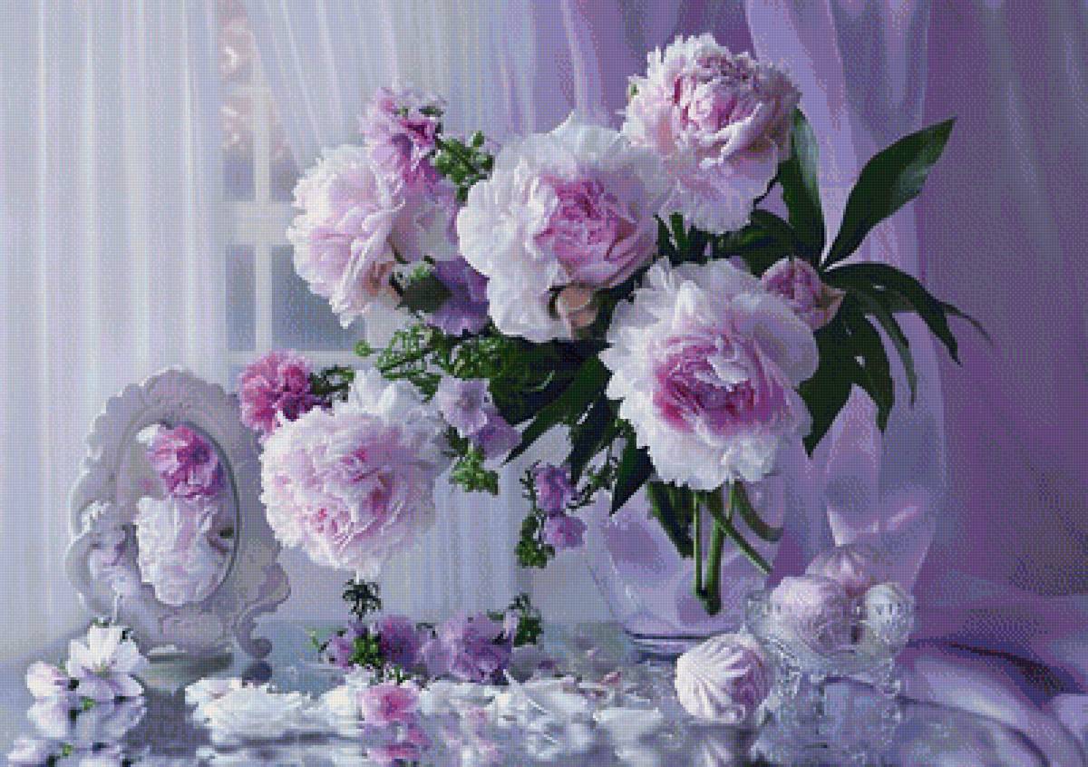 Пионы - пионы, цветы, букет, натюрморт - предпросмотр