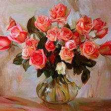 Схема вышивки «Розы»