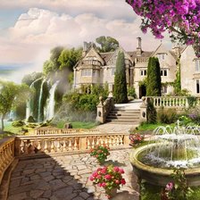 Схема вышивки «Пейзаж»