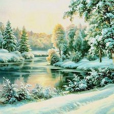 Схема вышивки «Зима»