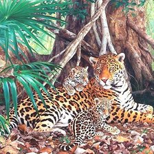 Схема вышивки «мир животных»