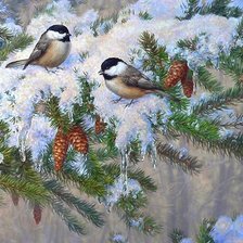 Схема вышивки «птицы»