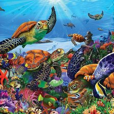 Схема вышивки «Подводный мир»