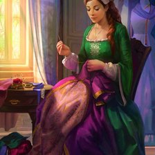 Схема вышивки «Портниха»