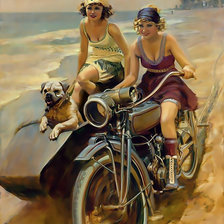 Схема вышивки «Ретро прогулка»