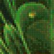 Предпросмотр схемы вышивки «Зелёный цветок» (№1905079)