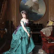 Схема вышивки «Скрипачка»