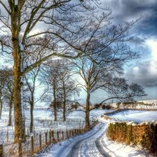 Схема вышивки «пейзаж»