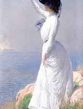 Схема вышивки «Дама в белом»