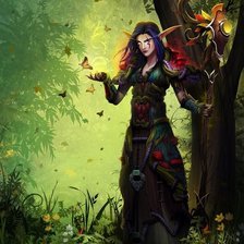 Схема вышивки «Друид в лесу»