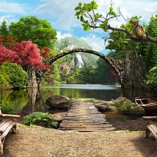 Схема вышивки «Пейзаж»