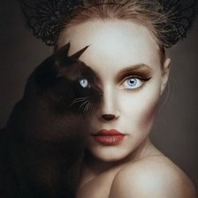 Схема вышивки «Кошка»