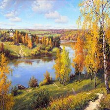 Схема вышивки «Осень /худ. Игорь Прищепа/»