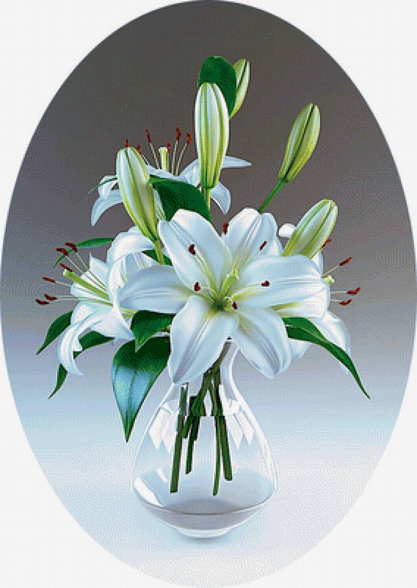 Серия "Букет". Лилии - 2 - лилии, букет, флора, цветы - предпросмотр