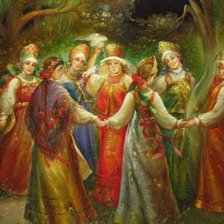 Схема вышивки «Деревенский праздник»