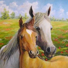 Схема вышивки «лошадь»