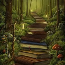 Схема вышивки «Дорога книг»