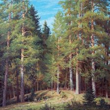 Схема вышивки «пейзаж»