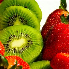 Схема вышивки «Клубника и киви»