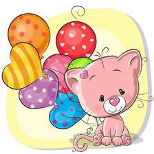 Схема вышивки «котенок»