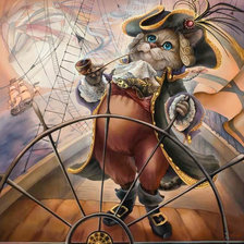 Схема вышивки «"Хозяин морей" худ. Нажежда Соколова»