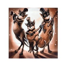 Схема вышивки «Трио "Бродяги" худ Надежда Соколова /размер 290 х 300/»