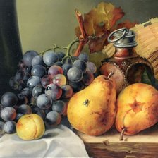 Схема вышивки «Виноград и груши.»